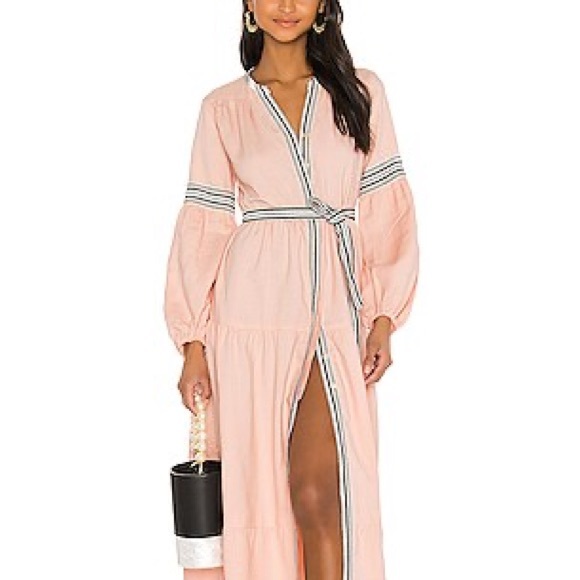 Lemlem Linen Puff Sleeve Dress - Picture 2 of 7